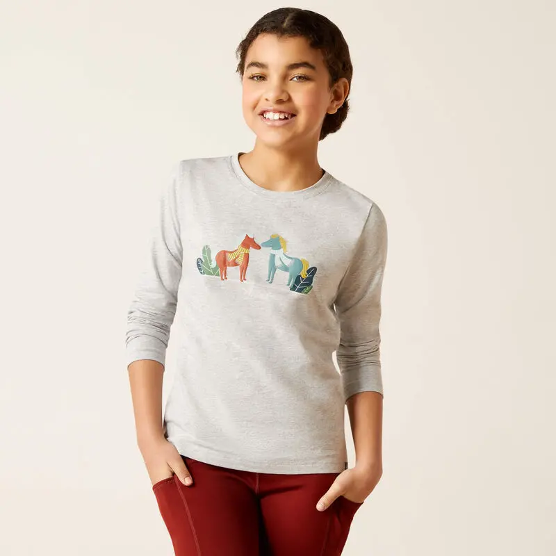 Girls Ariat Winter Fashions Longsleeve Tee 1