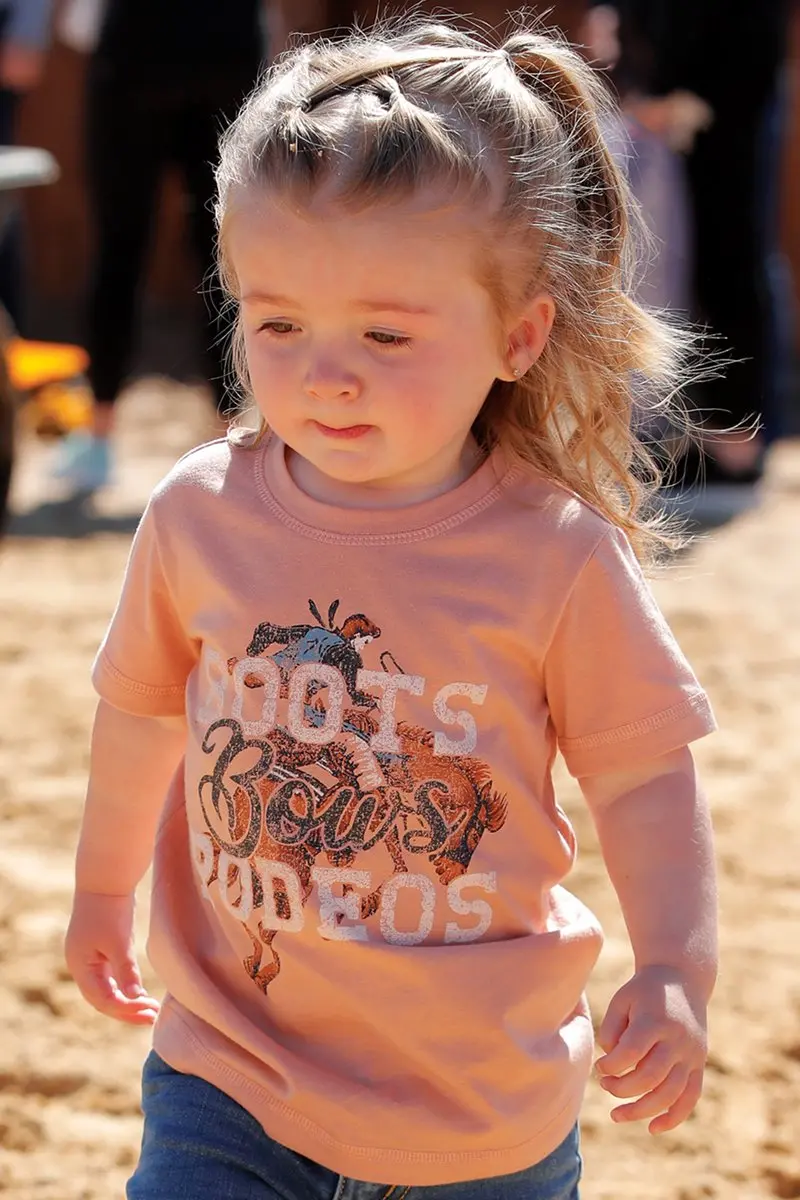 Girl's Cruel Boots Bows & Rodeos Graphic Tee 1