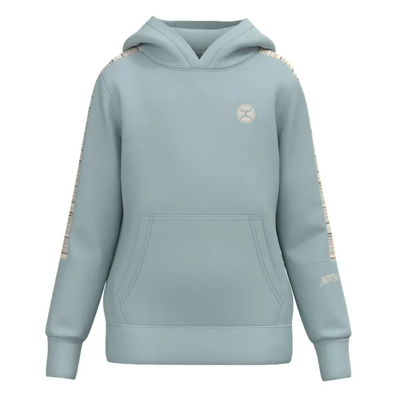 Girl's Hooey Cloud Blue Serape Hoody 1