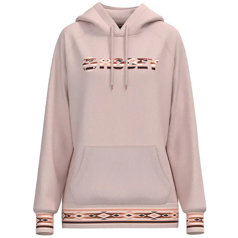 Girl's Hooey Dally Pink/Aztec Hoodie 1