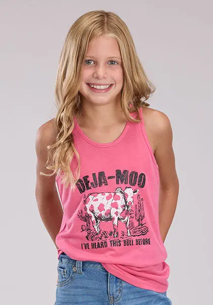 Girl's Roper Deja-Moo Graphic Tank 1
