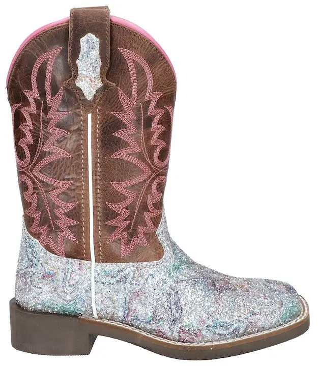 Girl's Smoky Mountain Ariel Pastel Glitter Boot 1