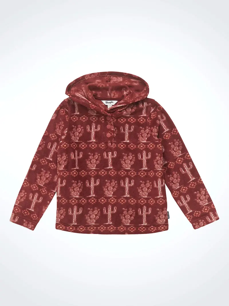 Girl's Wrangler Cactus Print Hoodie 1