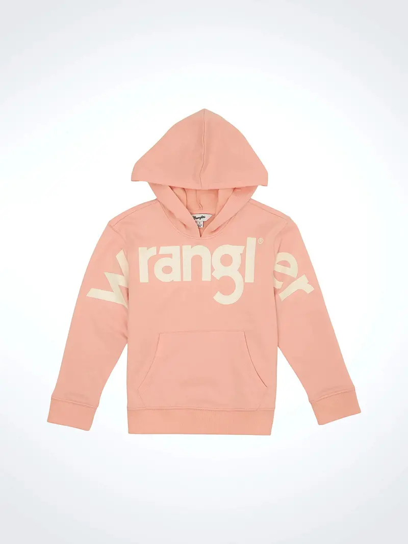 Girl's Wrangler Pink Logo Hoodie 1
