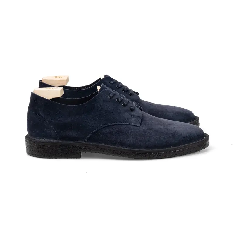 Grove Desert Shoe in Navy Kudu Suede