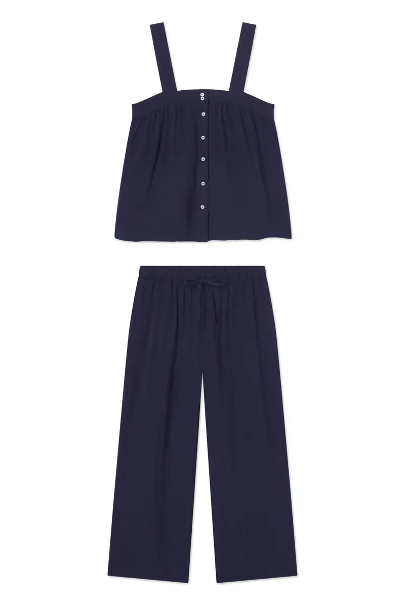 Hamptons Pants Set In English Navy 1