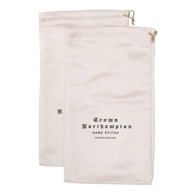 Hand Stitch Brushed Cotton Shoe Bags 1