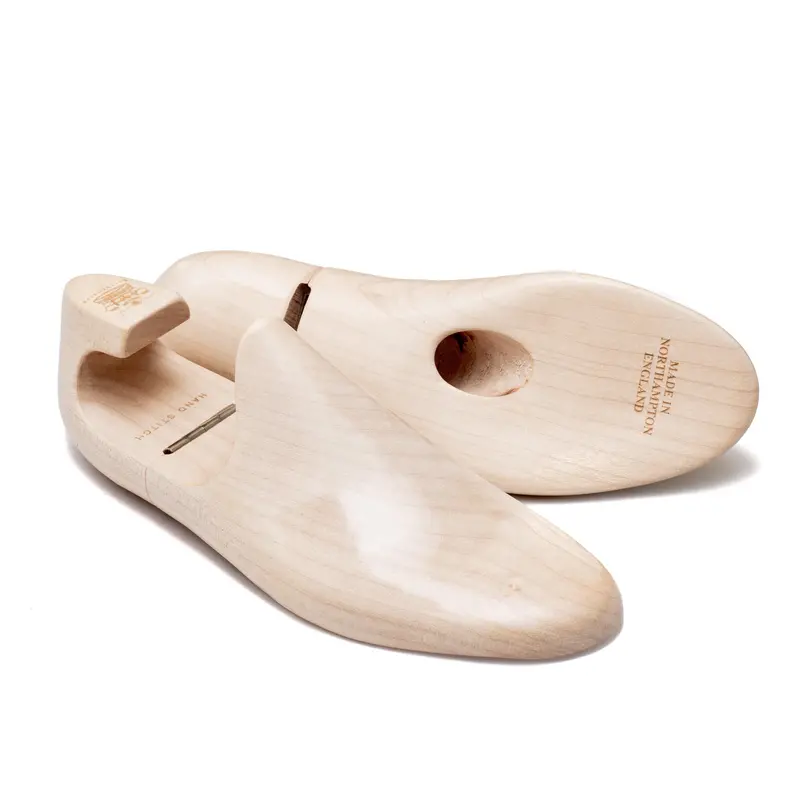 Hand Stitch Sneaker Shoe Trees - Natural Maple Wood 1