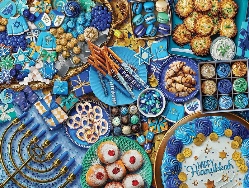 Happy Hanukkah (2016Pz) - 500 Piece Jigsaw Puzzle 1