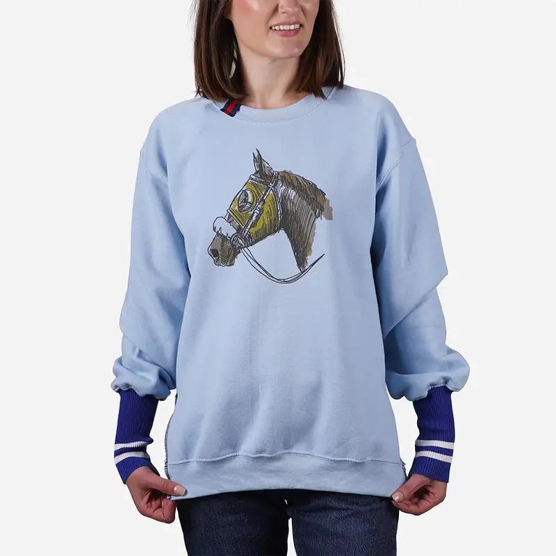 House Of Henry Keeneland Women's Horse Head Sweatshirt 1