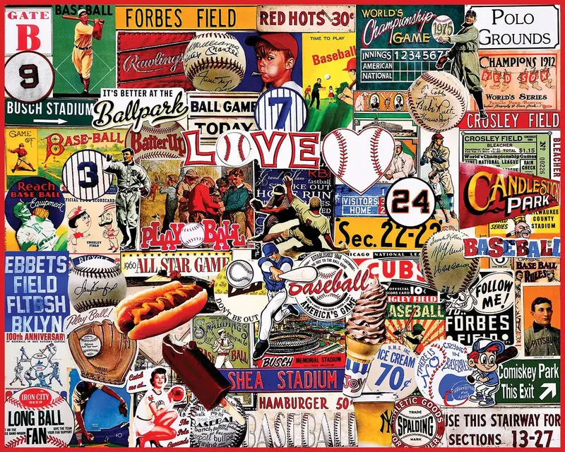 I Love Baseball (1748Pz) - 1000 Piece Jigsaw Puzzle 1