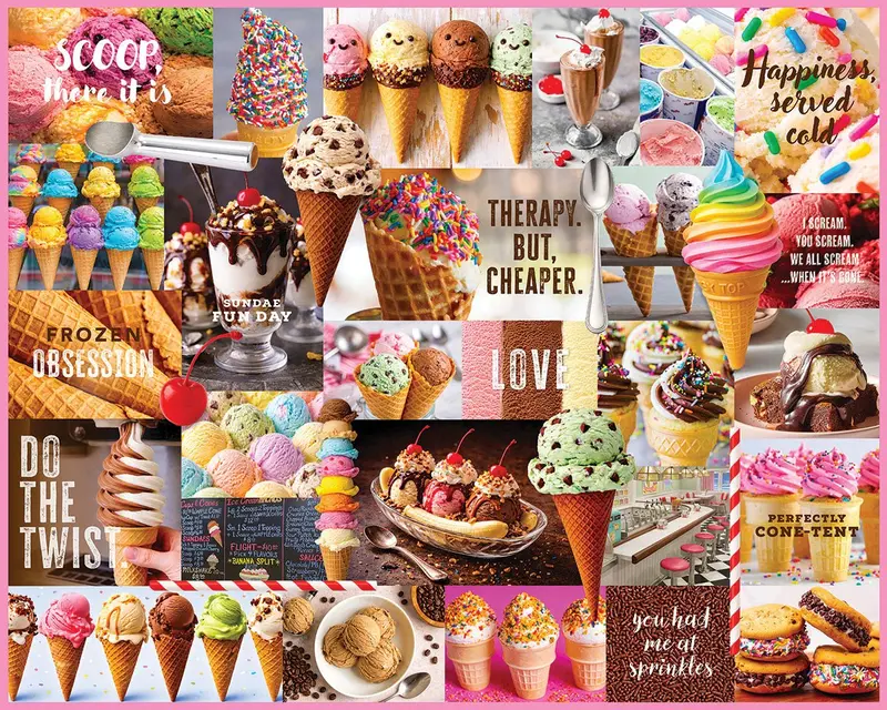 I Love Ice Cream (2230Pz) - 1000 Piece Jigsaw Puzzle 1