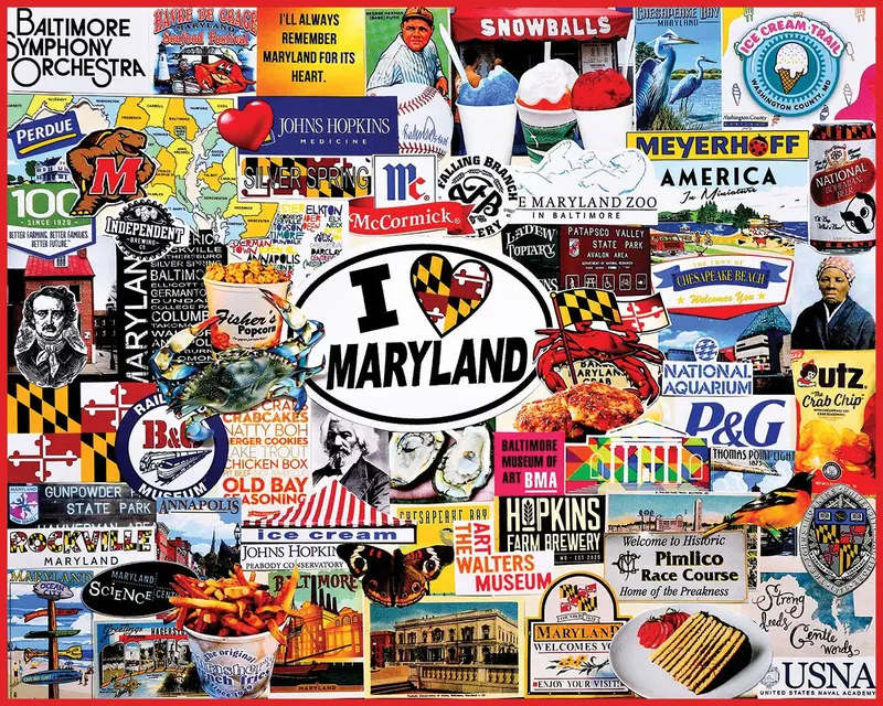 I Love Maryland (1810Pz) - 1000 Piece Jigsaw Puzzle 1