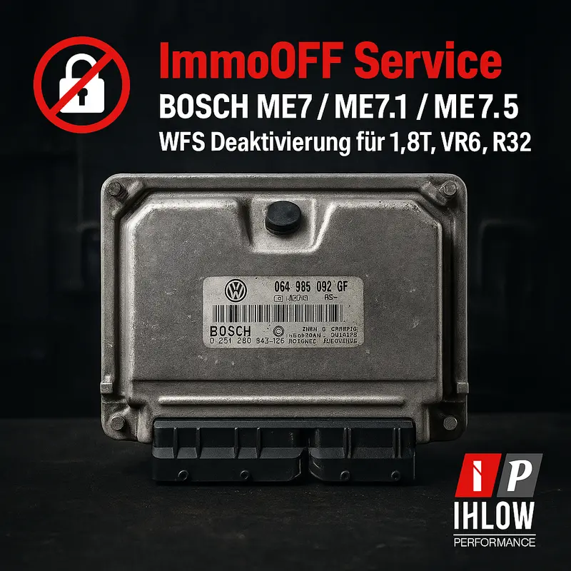 Immooff Service – Bosch Me7 Wfs Deaktivierung Für 1.8T, R32, Vr6 (Audi, Vw, Vag) 1