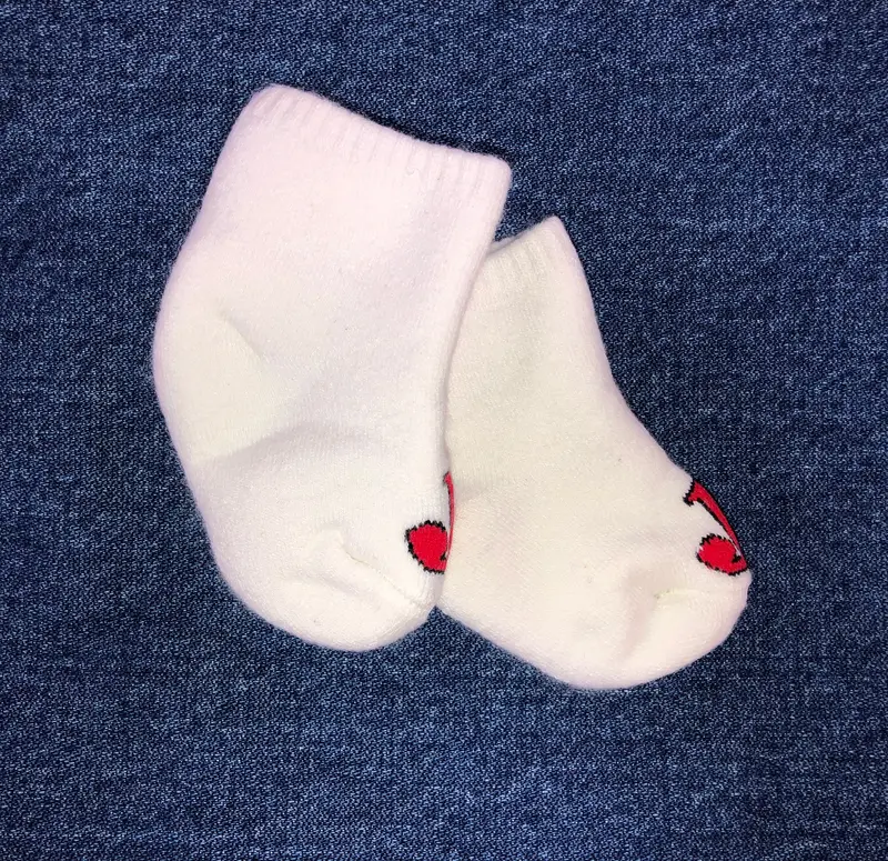 Justin Infant Socks - White 1