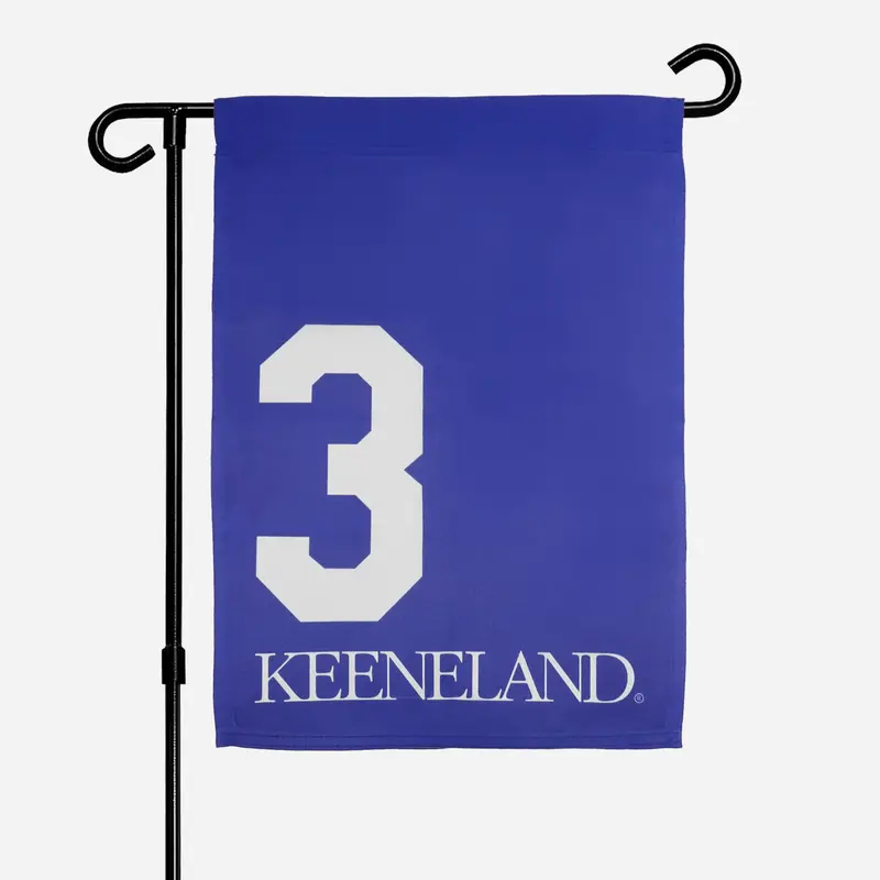 Keeneland #3 Saddle Towel Garden Flag 1