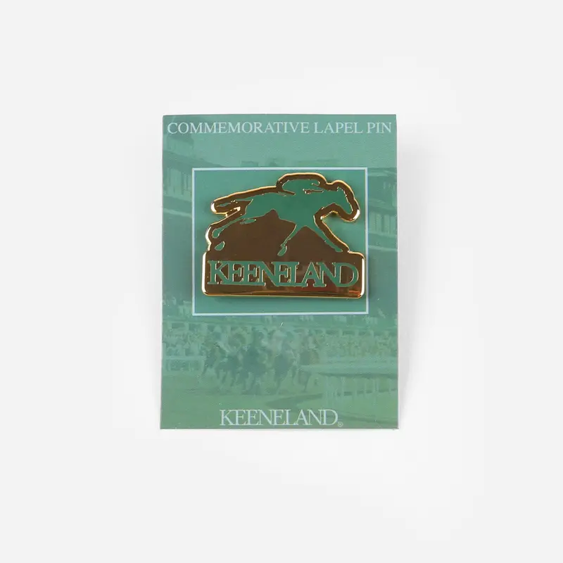 Keeneland Official Logo Gold Lapel Pin 1