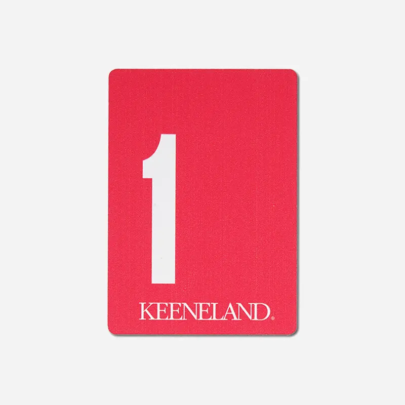 Keeneland Saddle Towel Wooden Magnet 1
