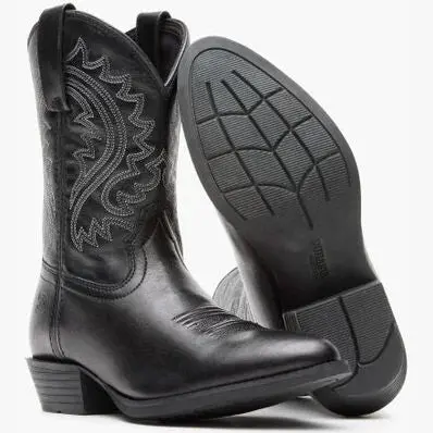 Kid's Durango Shyloh Polished Black Boot 1