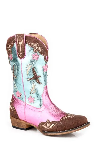 Kid's Roper Brown Multi Boot 1