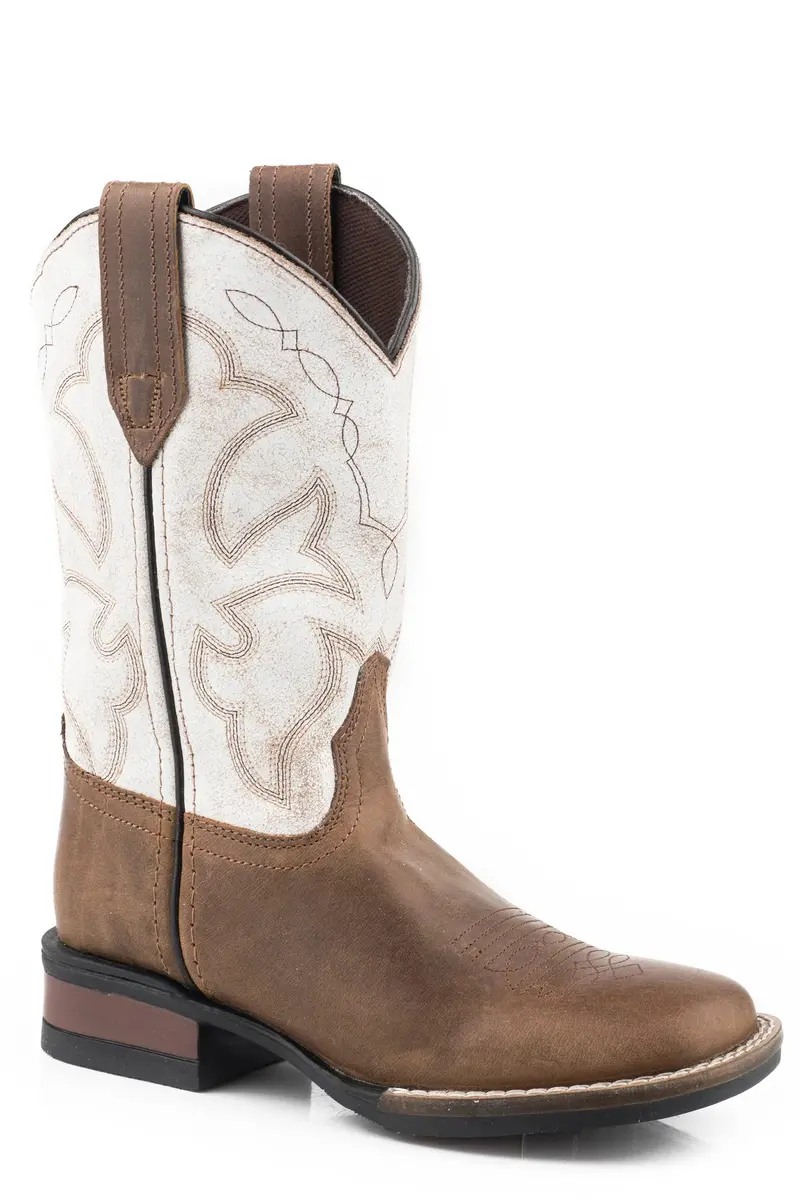 Kid's Roper Monterey Tan Square Toe Boot 1