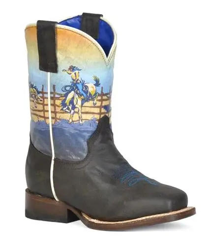 Kids Roper Rodeo Rider Boot 1