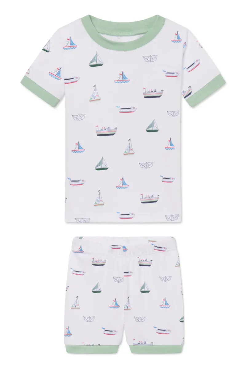 Kids Shorts Set In Sail Away 1