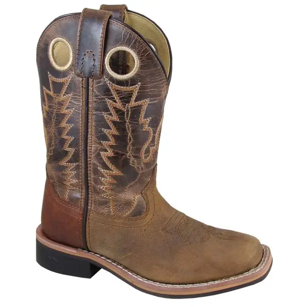 Kid's Smoky Mountain Jesse Brown Square Toe Cowboy Boot 1