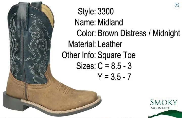Kid's Smoky Mountain Midland Boot 1