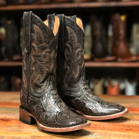 Kid's Tanner Mark Archer Hand Tooled Boots 1
