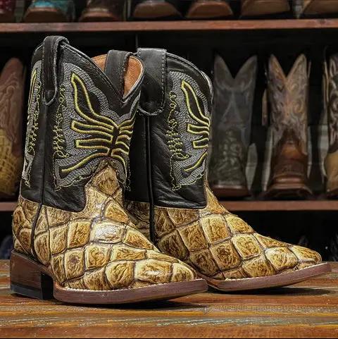 Kid's Tanner Mark Billy Monster Fish Print Boot 1