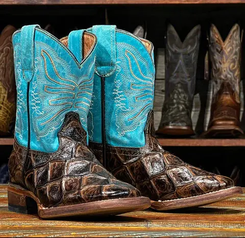 Kid's Tanner Mark Cooper Monster Fish Print Boot 1