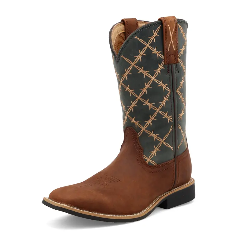 Kid's Twisted X Top Hand Mocha Slate Boot 1