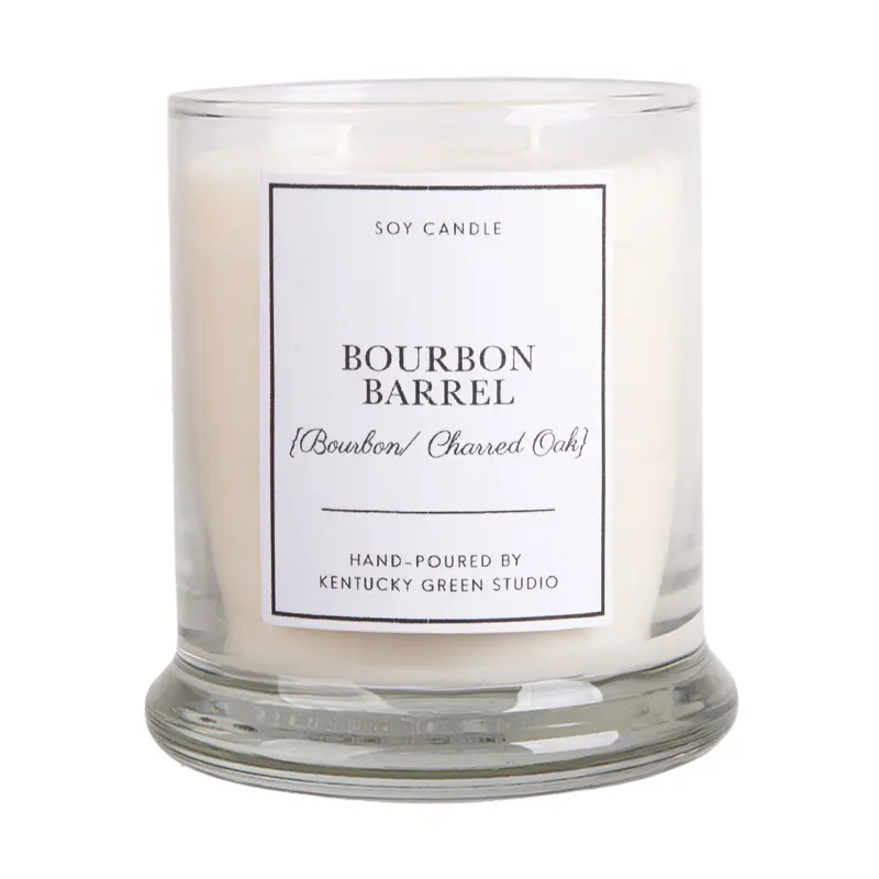 Ky Green Studio Bourbon Barrel Soy Candle 1