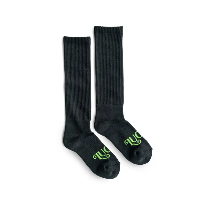 Lucky Chuck The Cowboy Black Socks 1