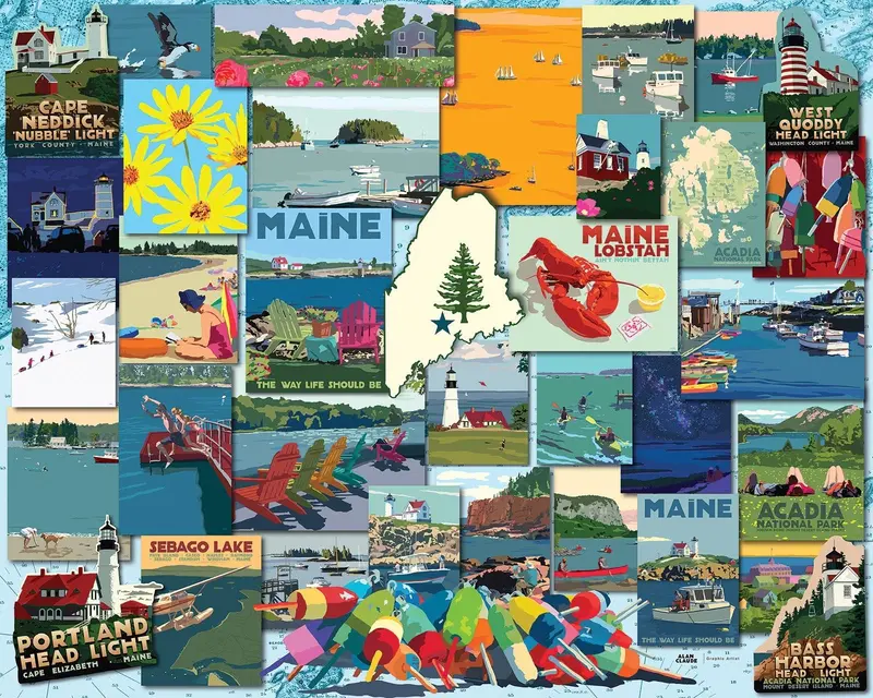 Maine Life (2202Pz) - 1000 Piece Jigsaw Puzzle 1