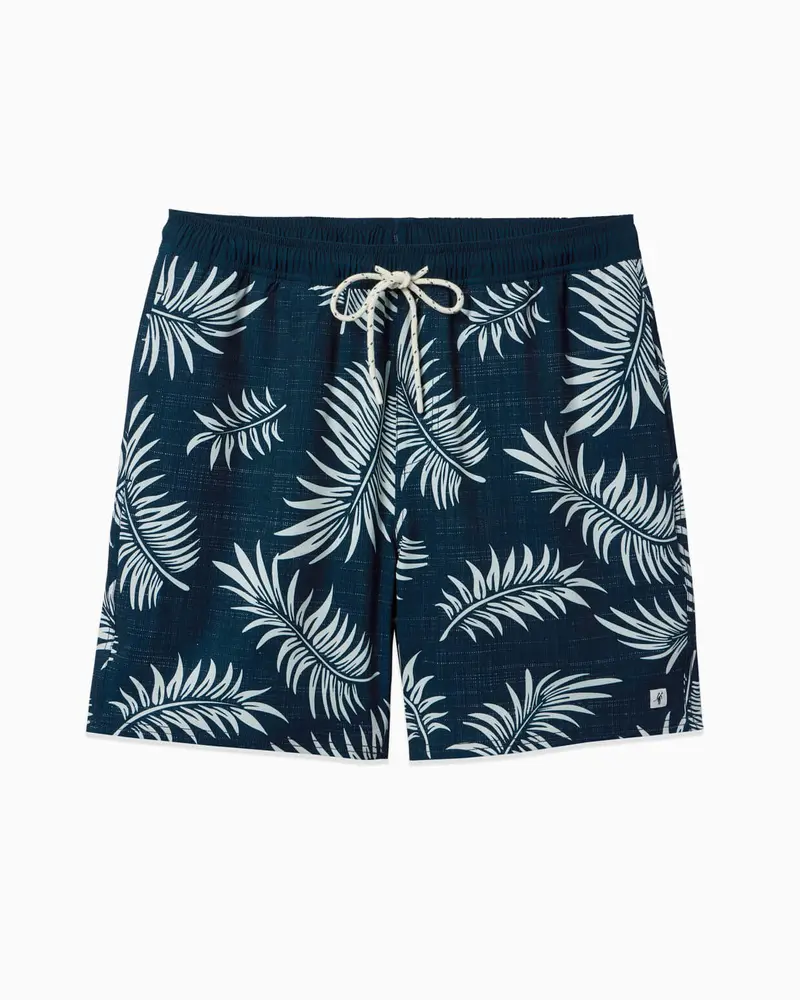 Malibu | Navy Breezy Palms 1