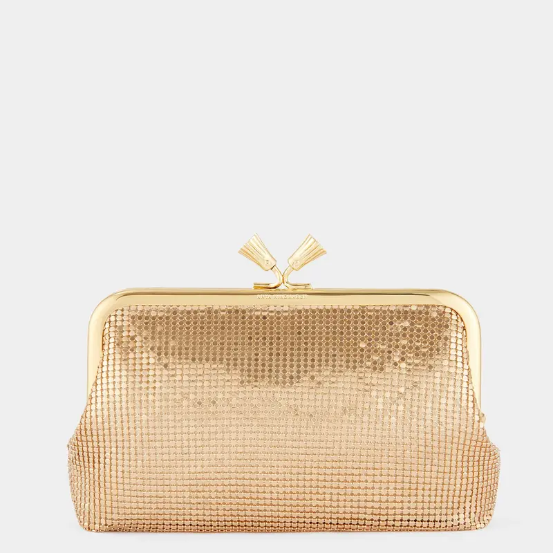 Maud Mesh Tassel Clutch 1