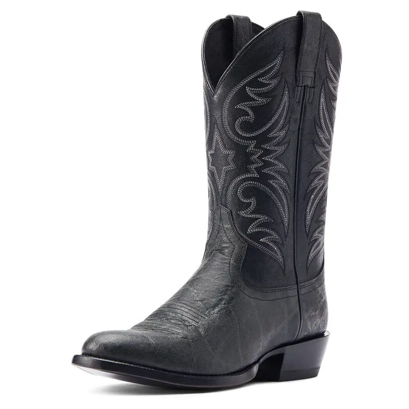 Men's Ariat Bankroll Black Elephant Print Boot 1