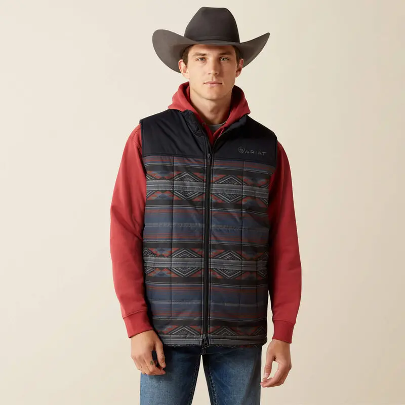 Men's Ariat Crius Insulated Southwest/Rust Vest 1