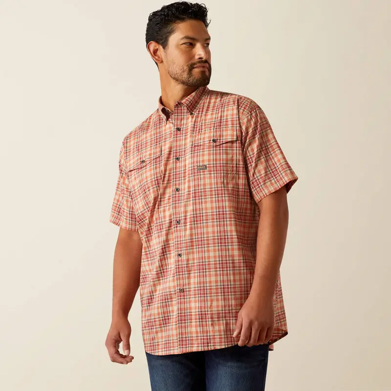 Men's Ariat Rebar Tough Venttek Button Down Shirt 1