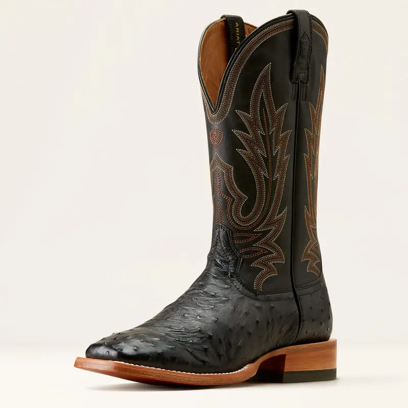 Men's Ariat Showboat Full Quil Ostrich Boot 1