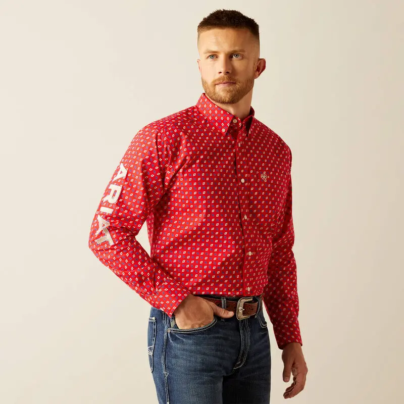 Men's Ariat Team Fallon Long Sleeve Button Down Shirt 1