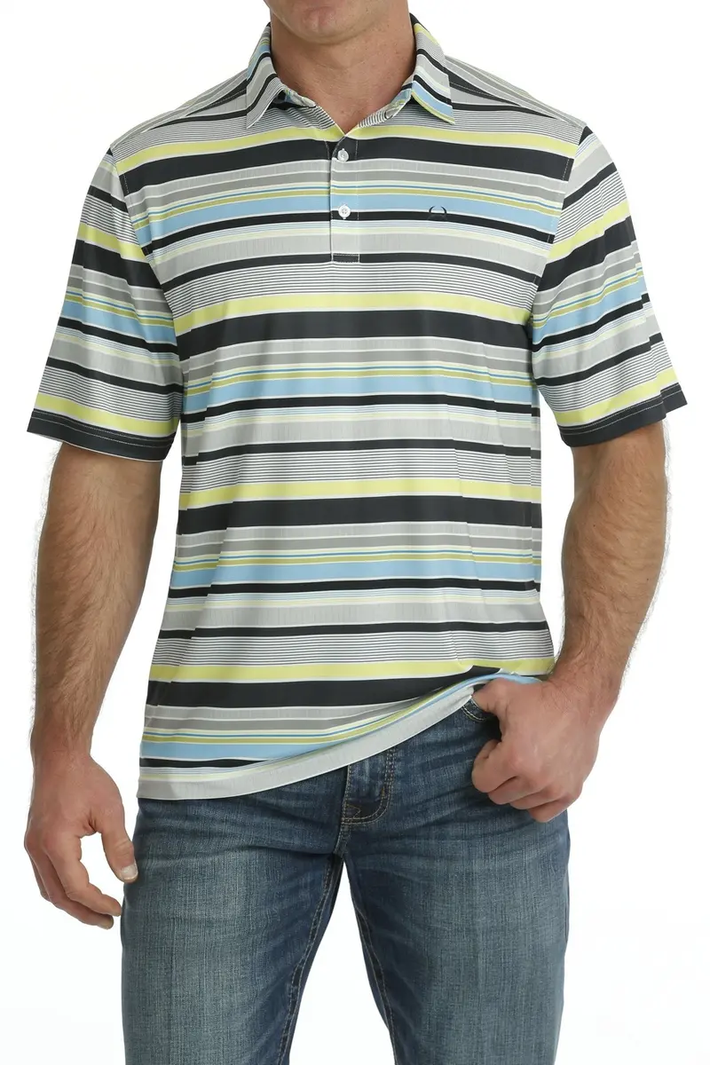 Men's Cinch Multi Stripe Polo 1