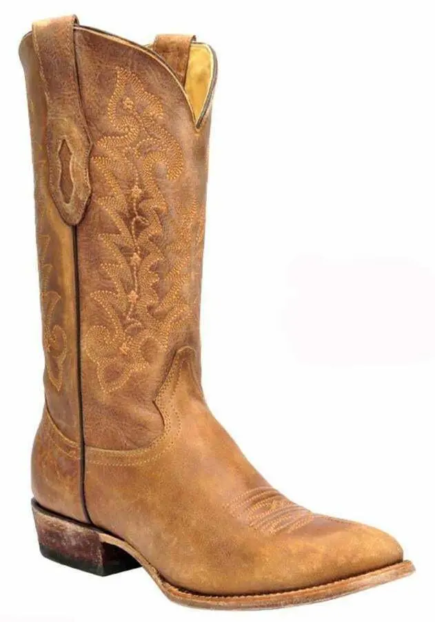 Men's Corral Vintage Tan Cowhide J Toe Boot 1