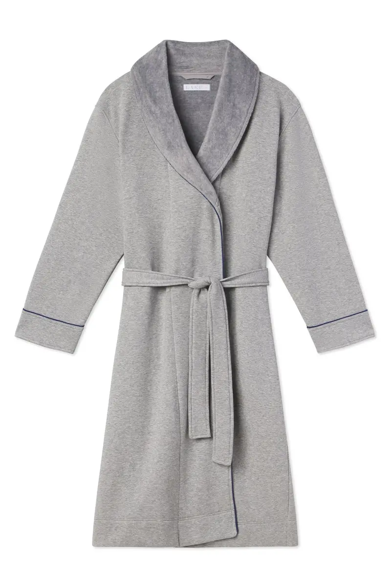 Men's Cozy Robe In Heather Gray 1