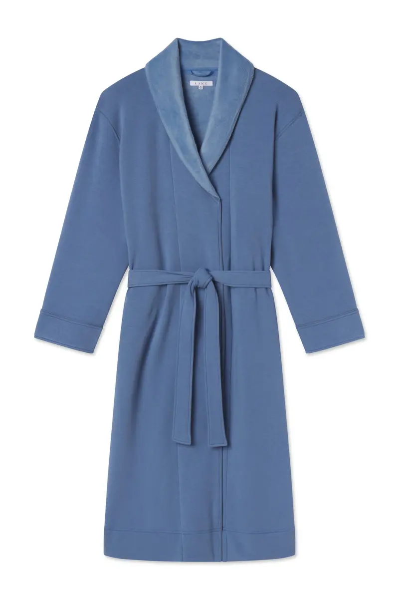 Men's Cozy Robe In Mystic Blue 1