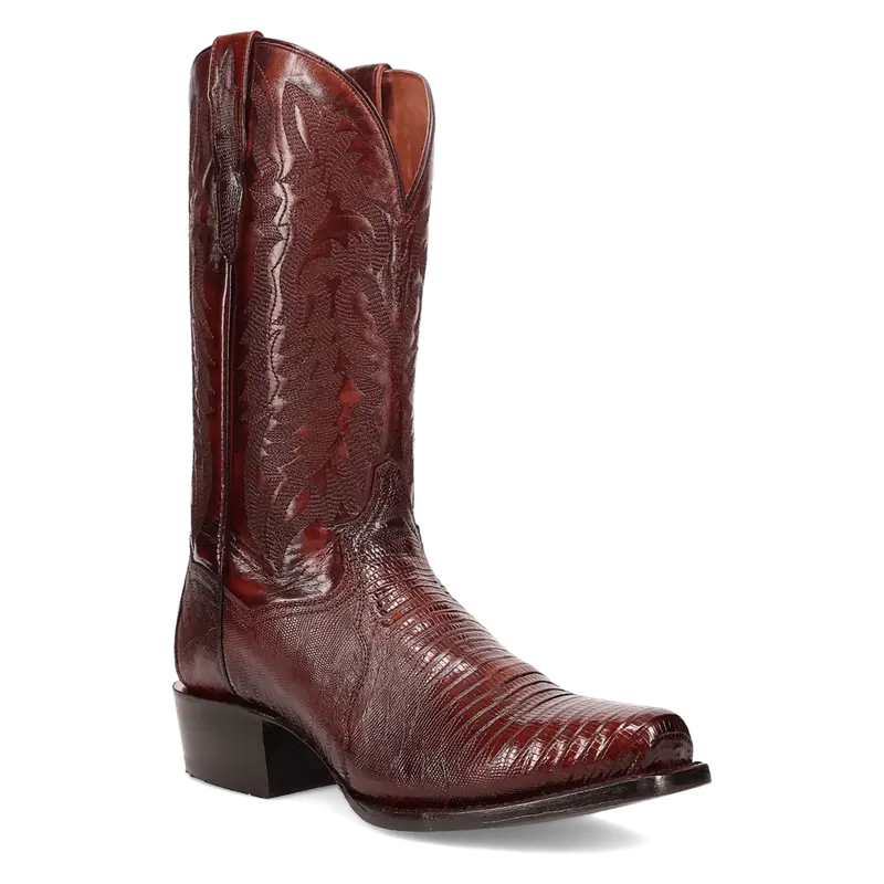 Men's Dan Post Antique Tan Lizard Boot 1