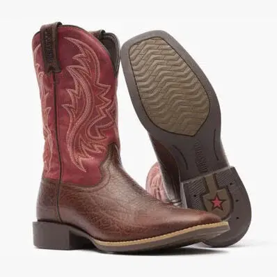 Men's Durango Shyloh Mahogany Square Toe Boot 1