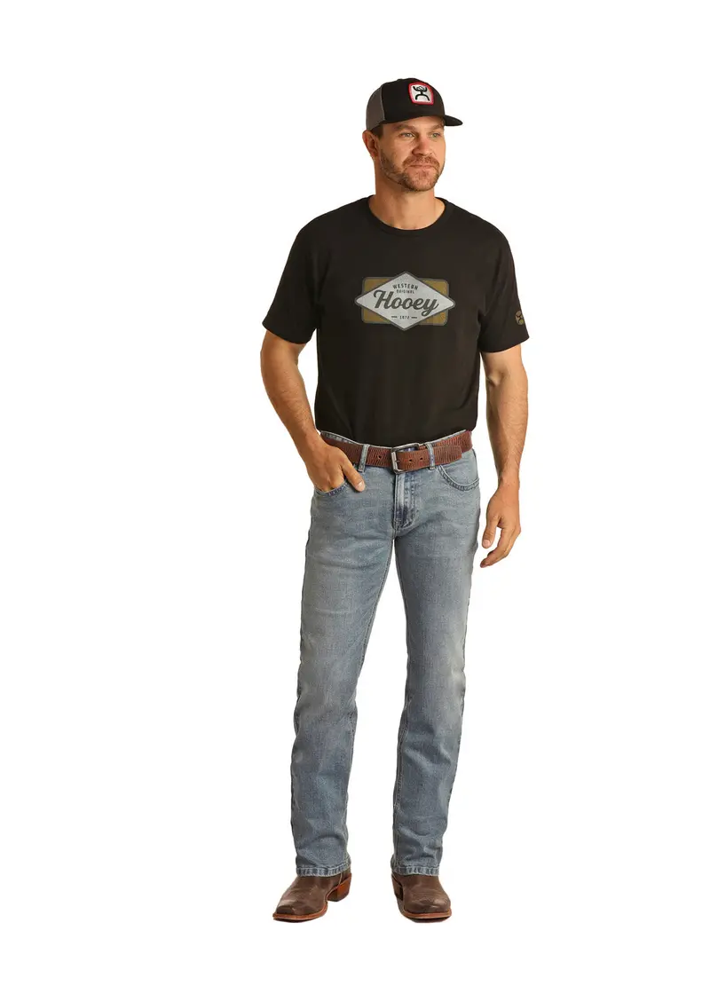 Men's Hooey Rock & Roll Revolver Straight Slim Light Jean 1